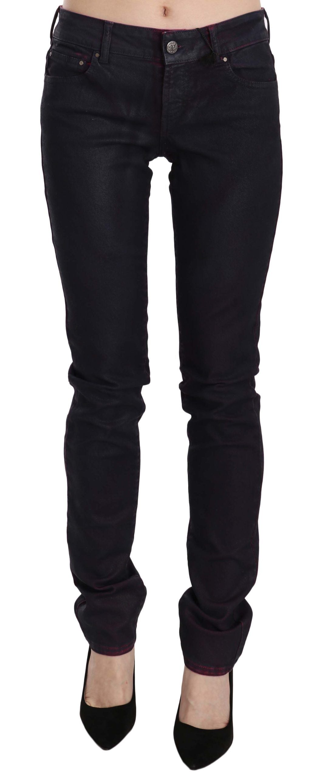 Chic Black Low Waist Skinny Denim