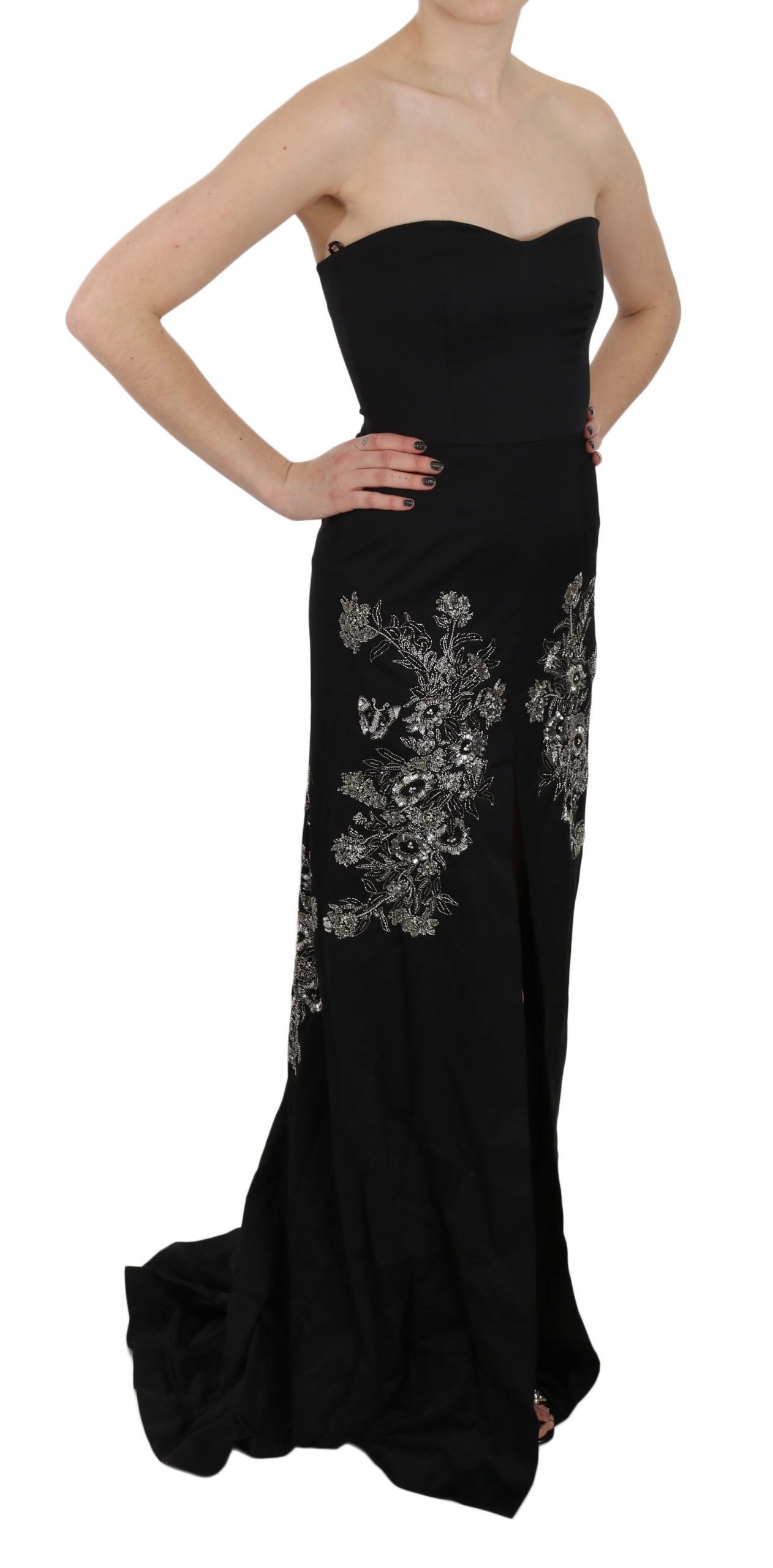 Enchanting Black Maxi Flare Dress