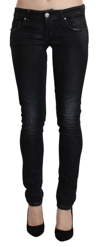 Sleek Black Washed Skinny Jeans