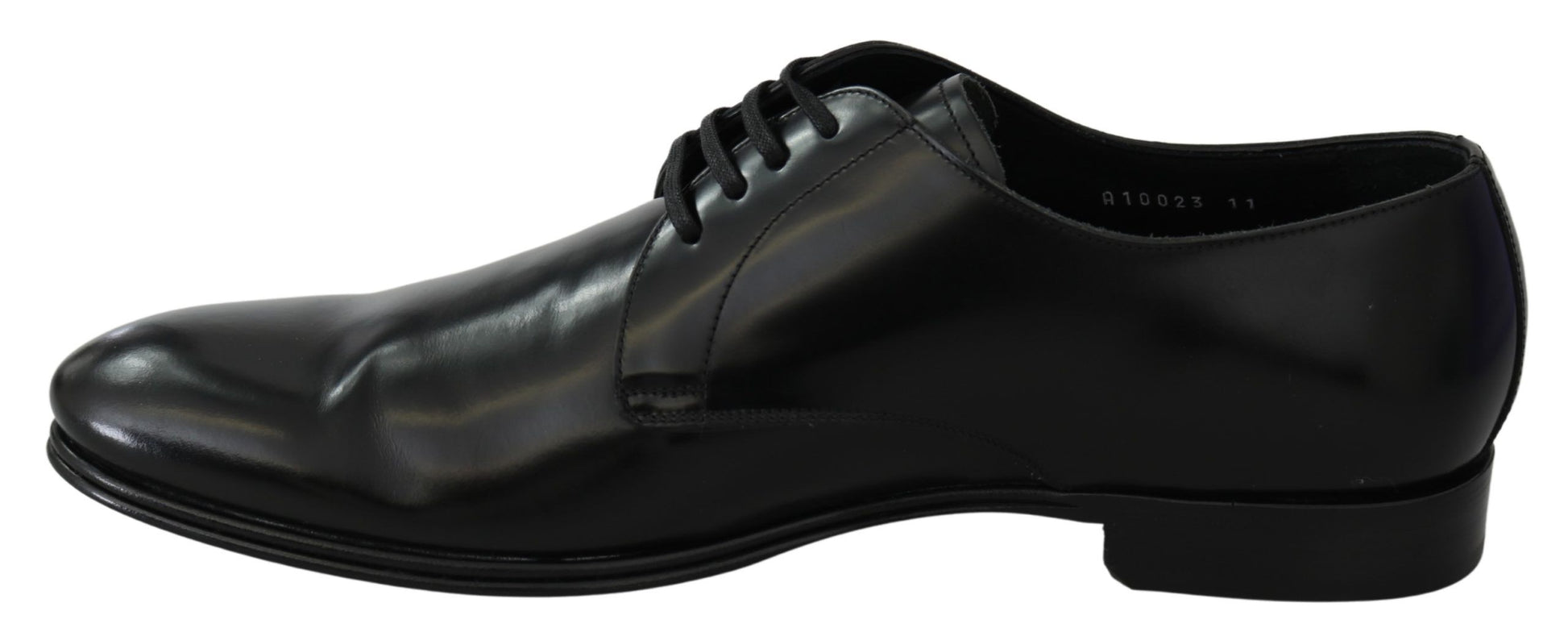 Elegant Black Leather Derby Shoes