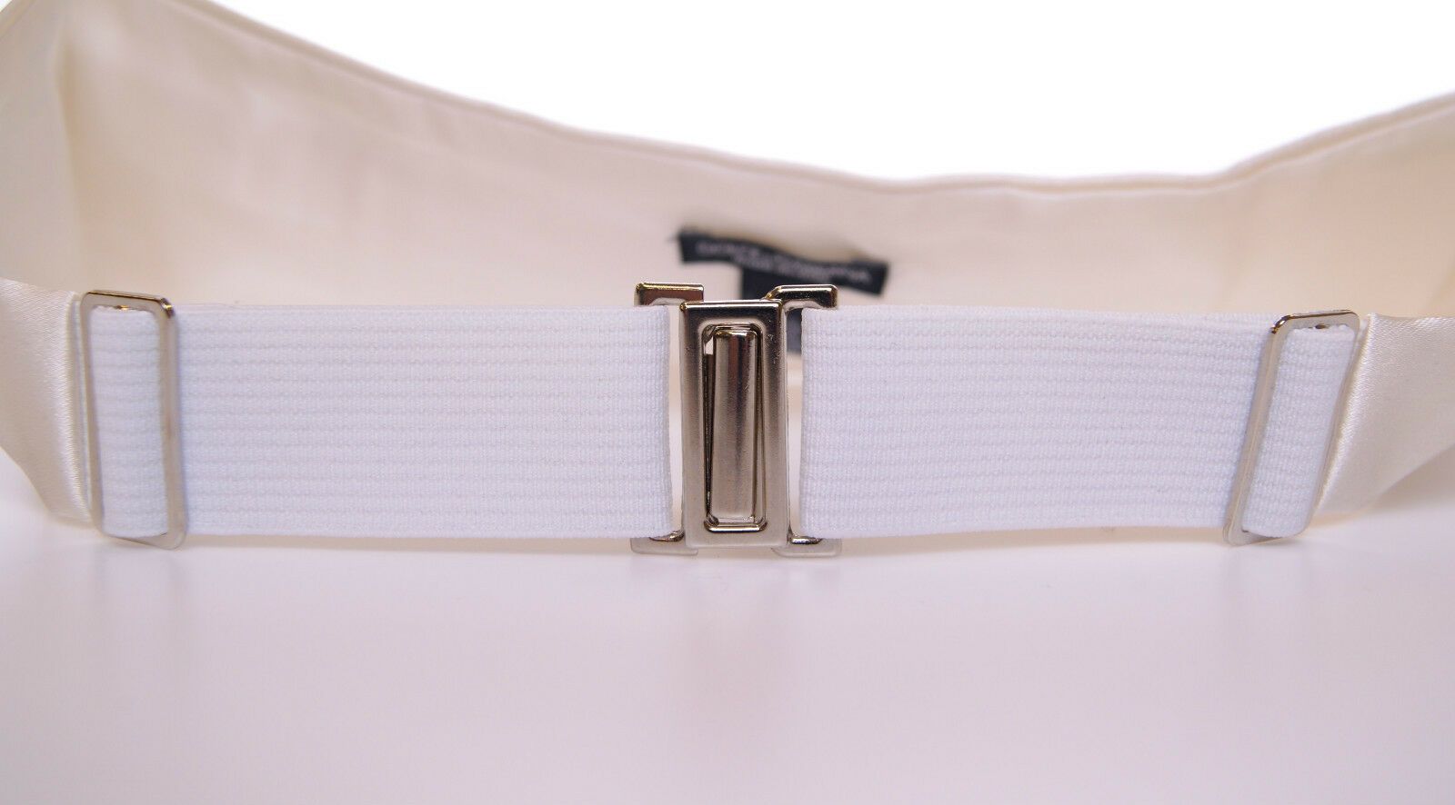 Elegant White Silk Cummerbund