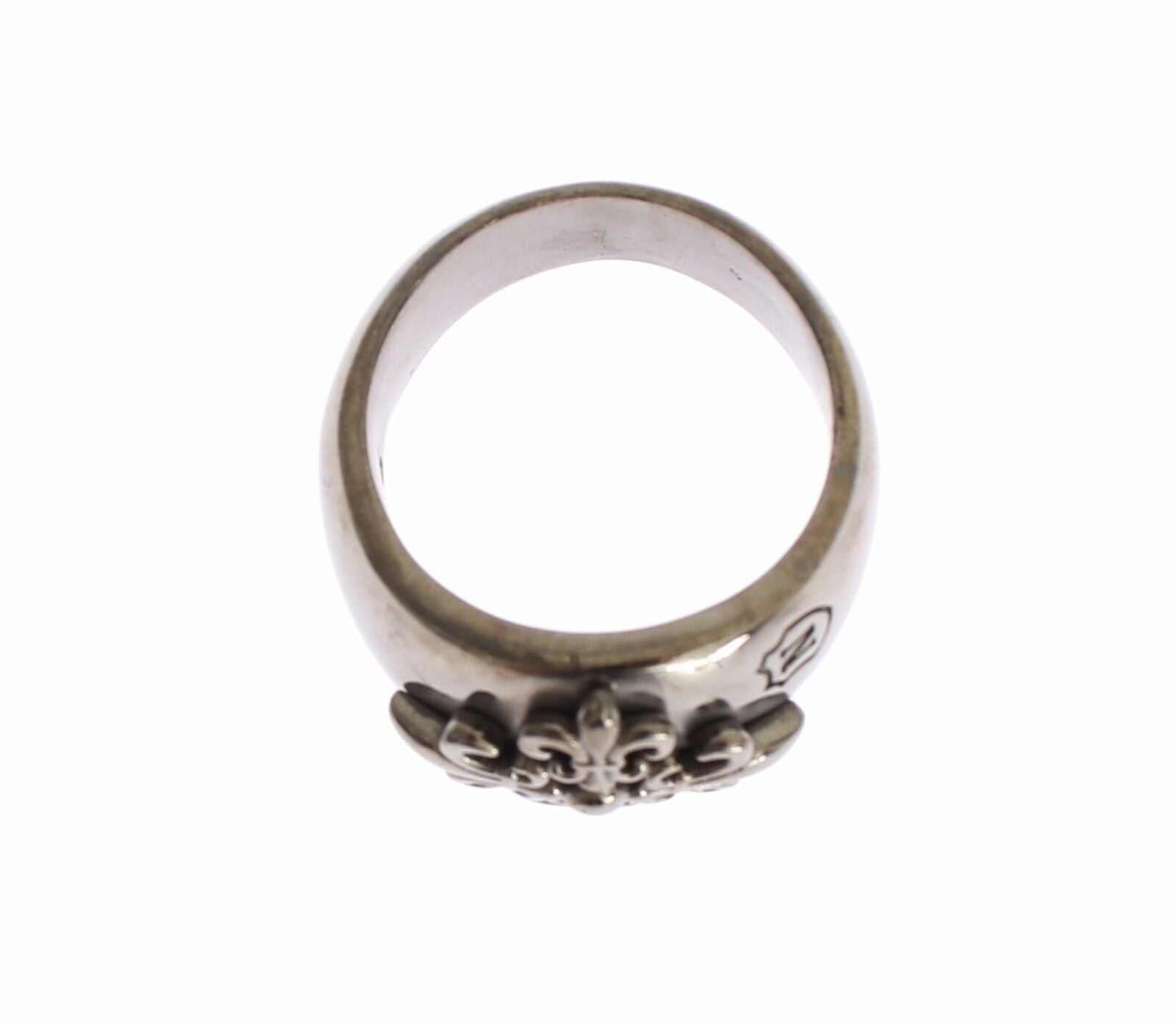 Sterling Silver Rhodium Men's Statement Ring