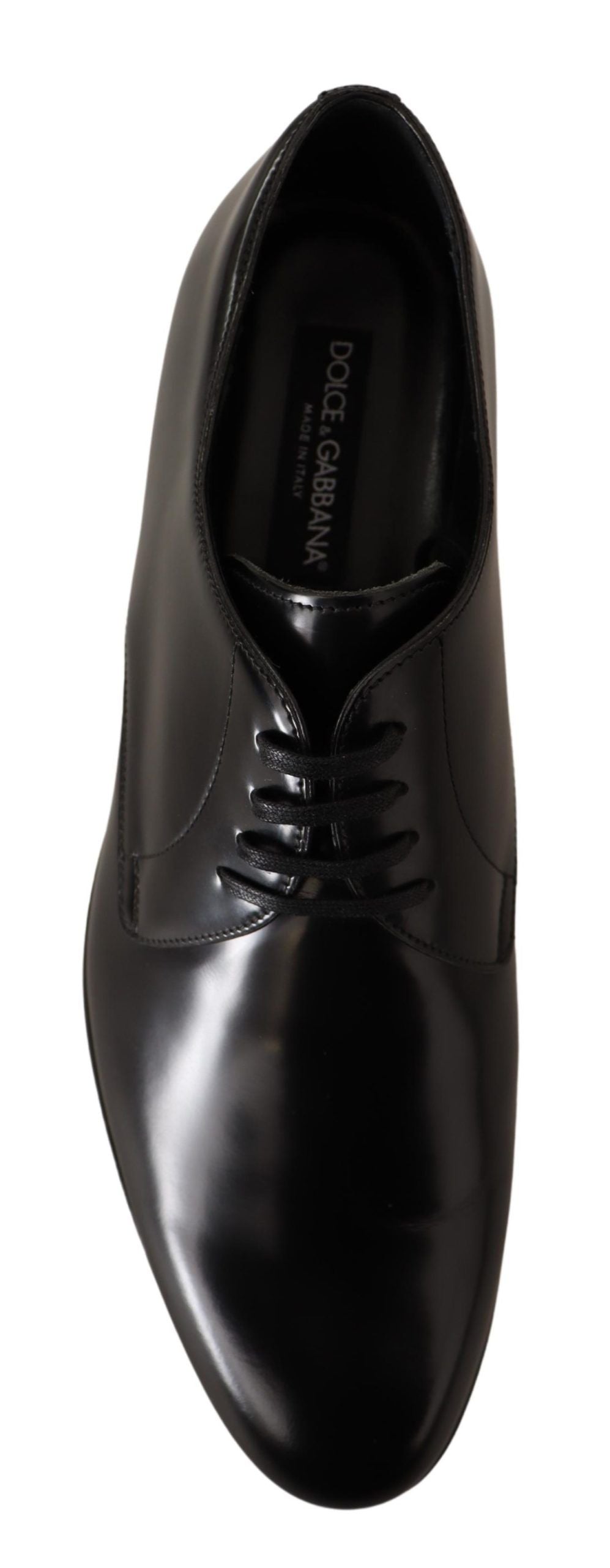 Elegant Black Leather Derby Shoes