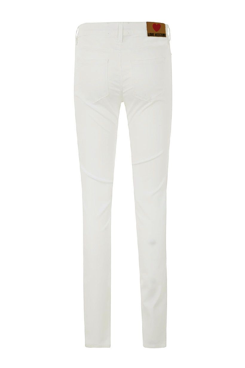 White Cotton Women's Jeans