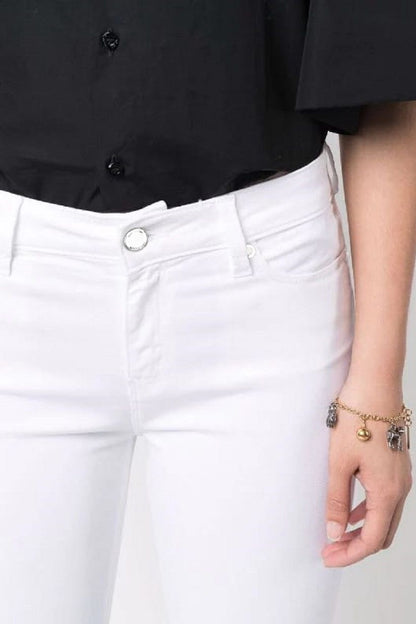 White Cotton Women's Jeans