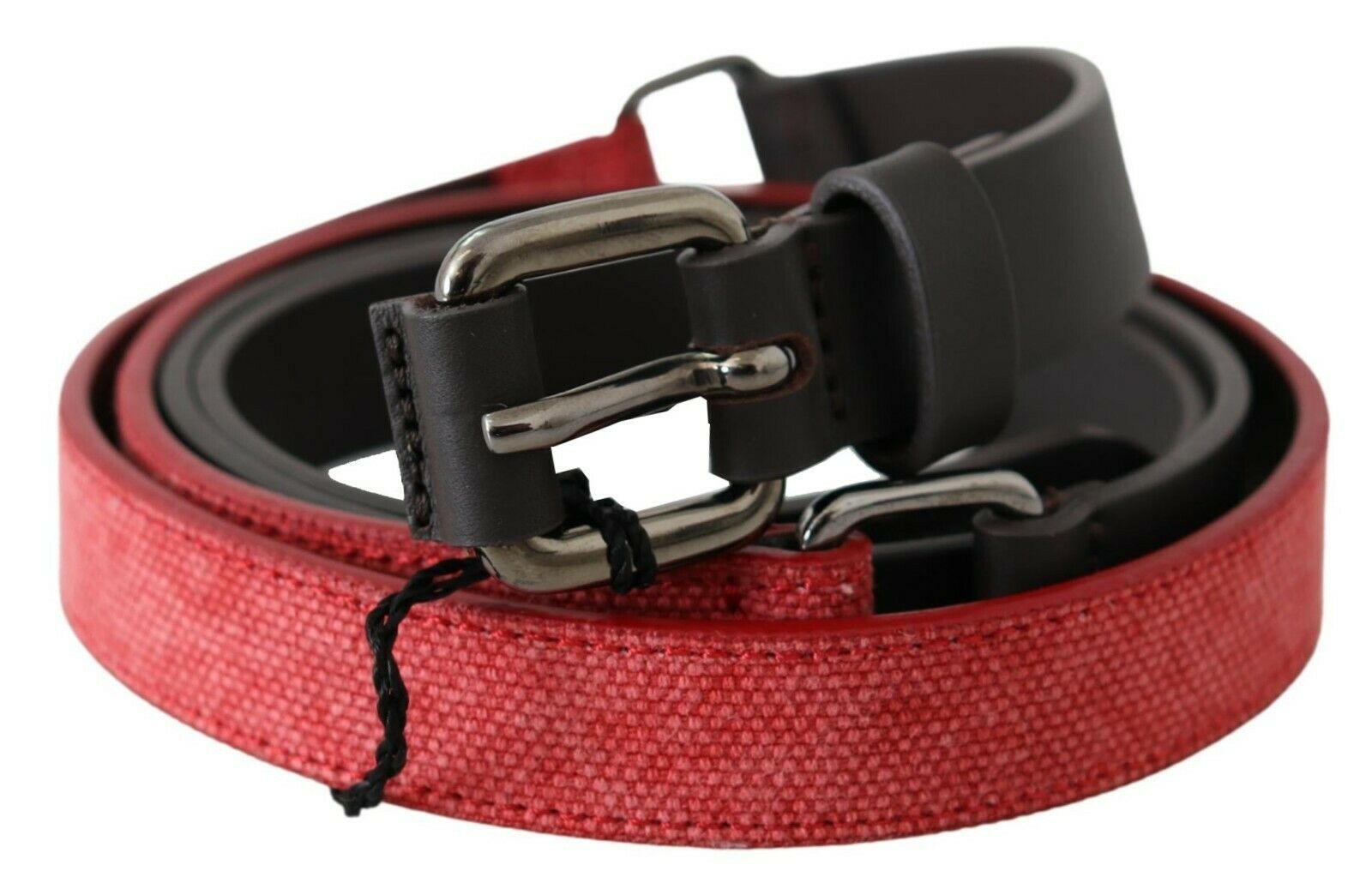 Elegant Red Brown Leather Fashion Belt