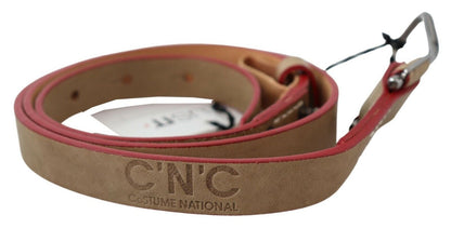 Beige Leather Fashion Belt