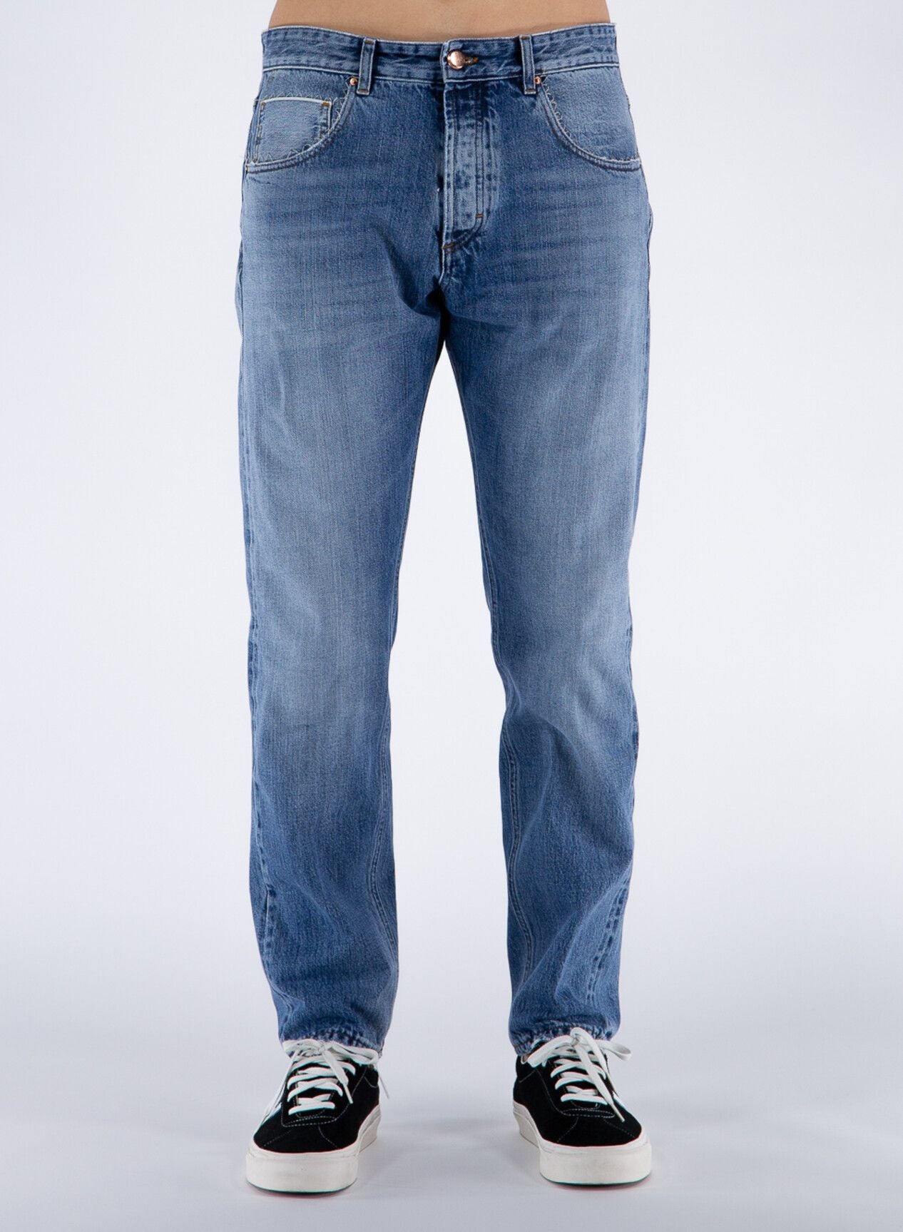 Blue Cotton Men Jeans