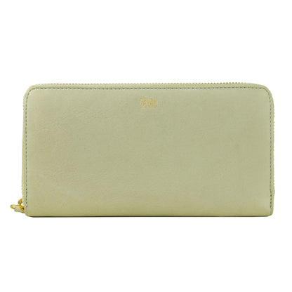 Gray Calfskin Women Wallet