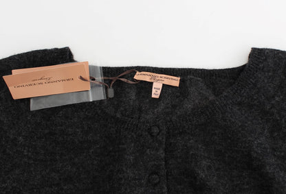 Chic Cropped Alpaca Wool Sweater