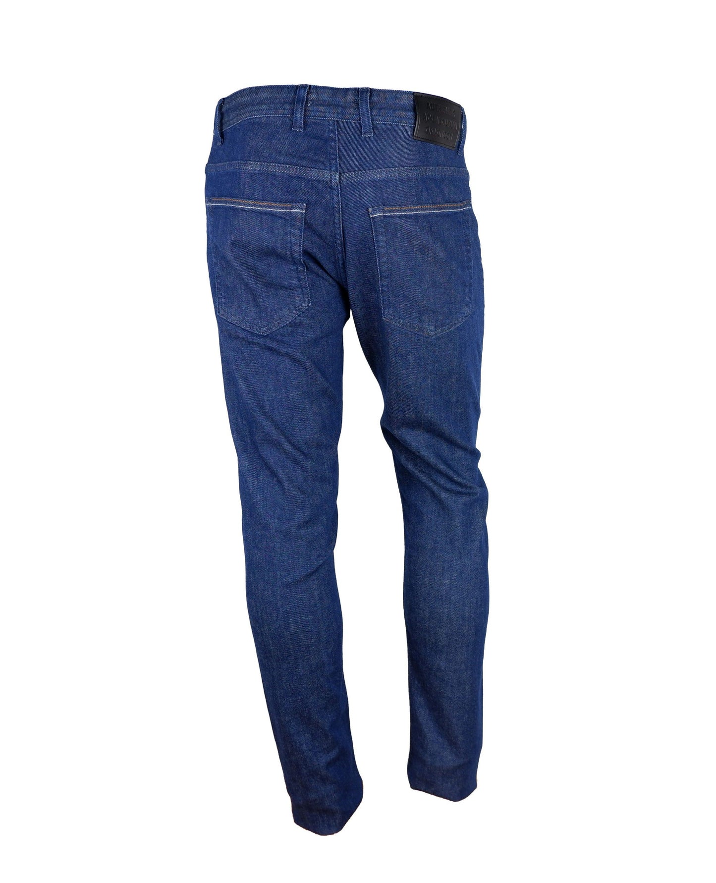 Blue Cotton Men Jeans with Five-Pocket Design