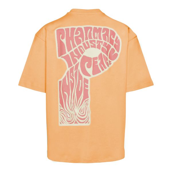 Orange Cotton Men T-Shirt