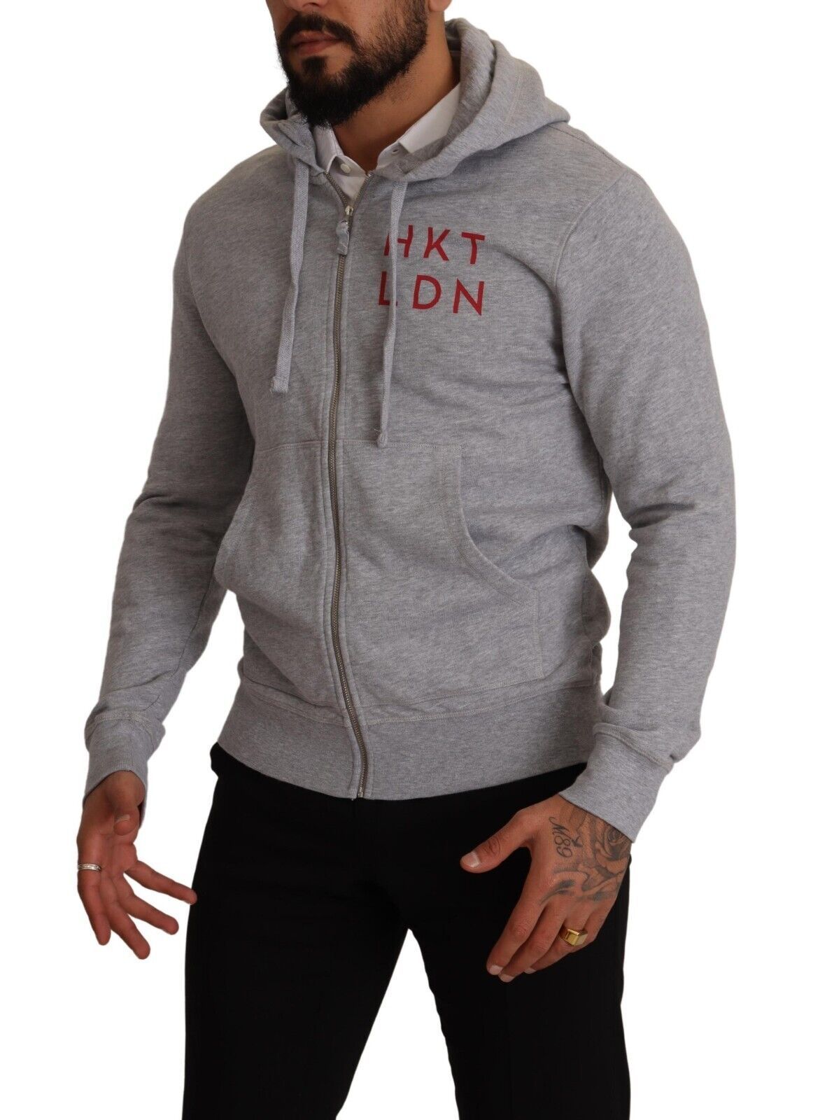 Elegant Hackett Full Zip Hooded Sweater