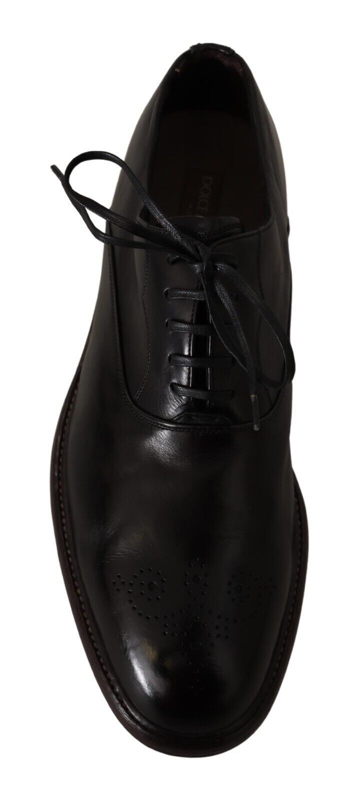 Elegant Black Leather Derby Formal Shoes