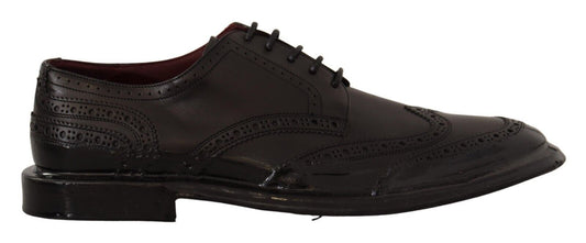 Elegant Calfskin Derby Oxford Wingtips