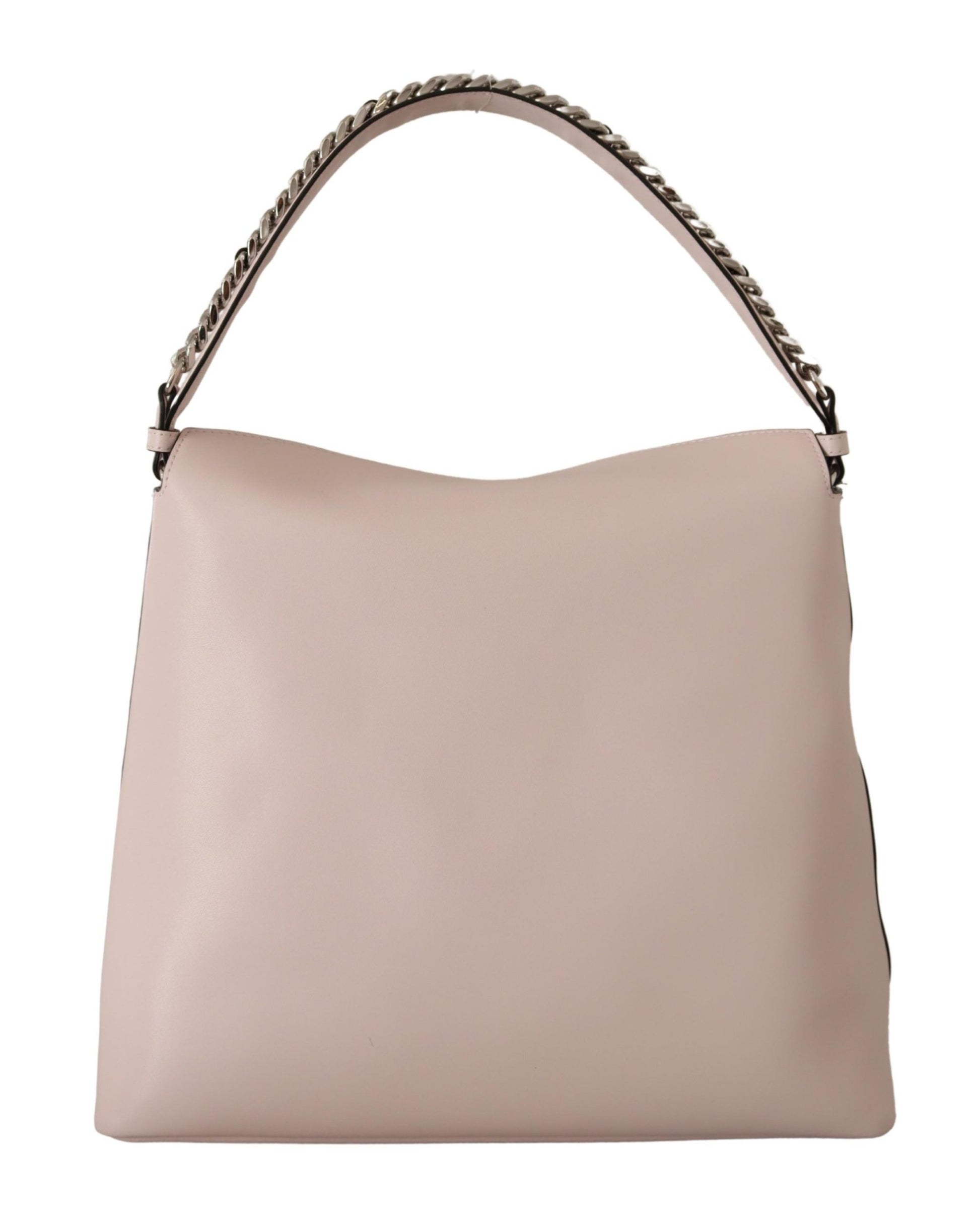 Elegant Mauve Chalk Leather Shoulder Bag