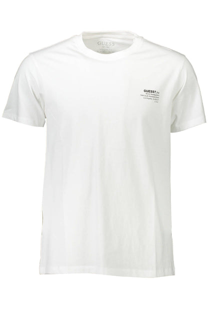 White Cotton Men T-Shirt