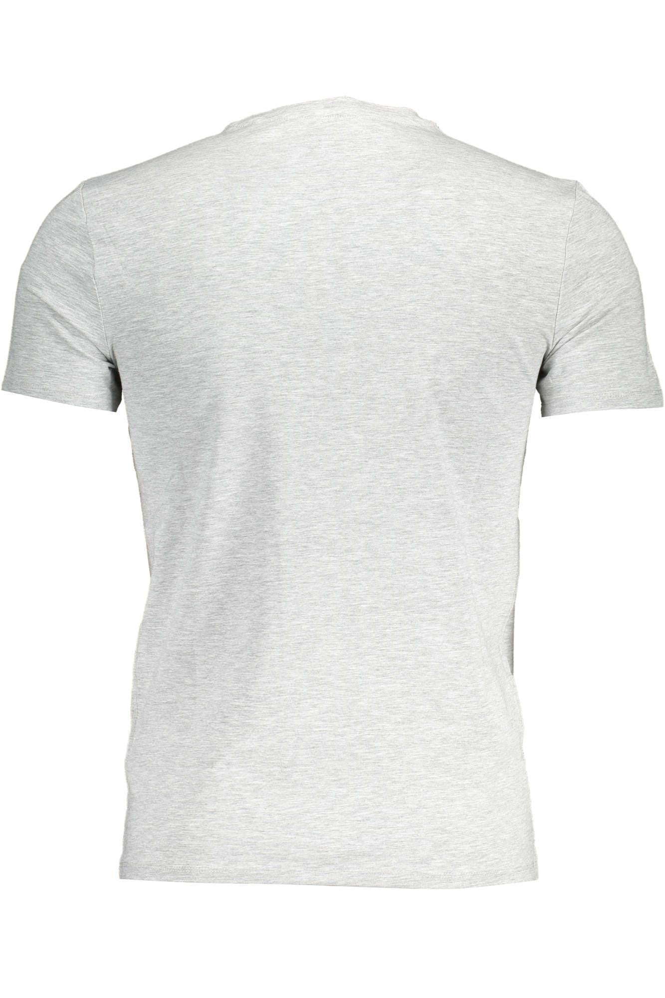 Gray Cotton Men T-Shirt