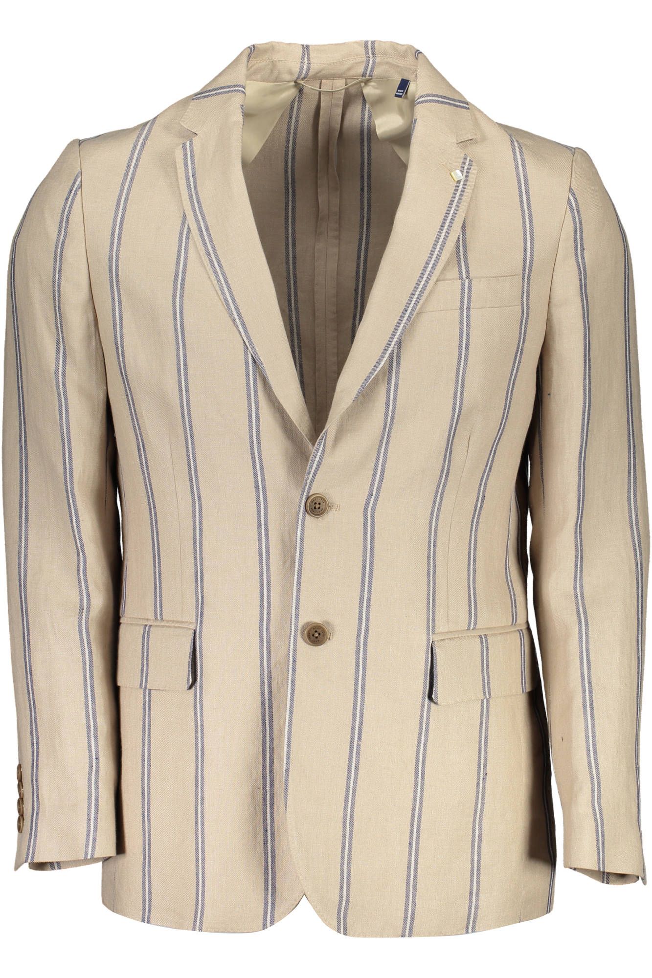 Beige Linen Men Jacket