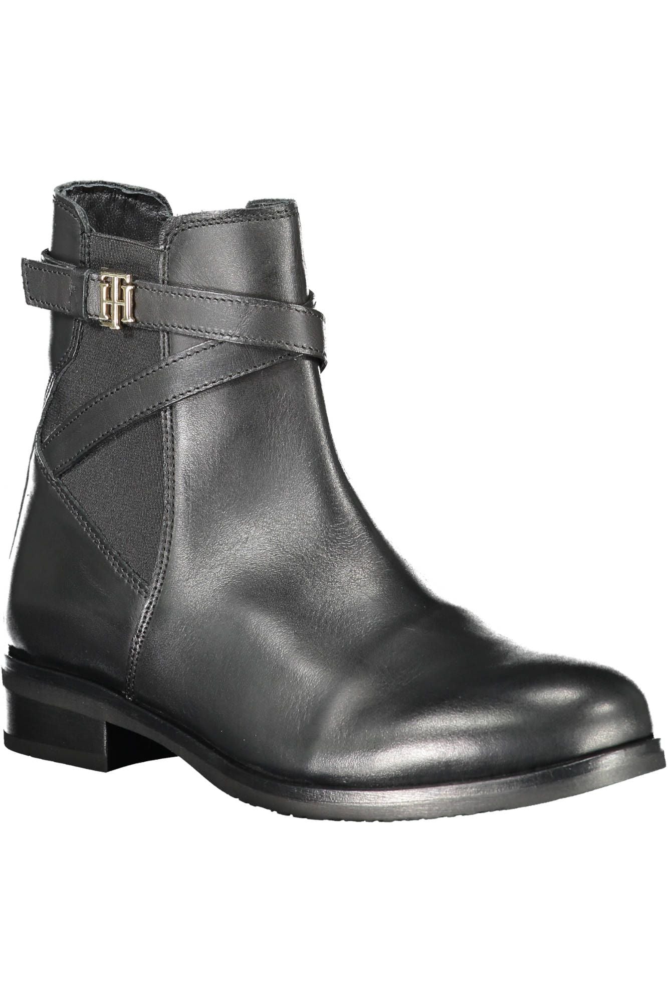 Black Leather Women Boot