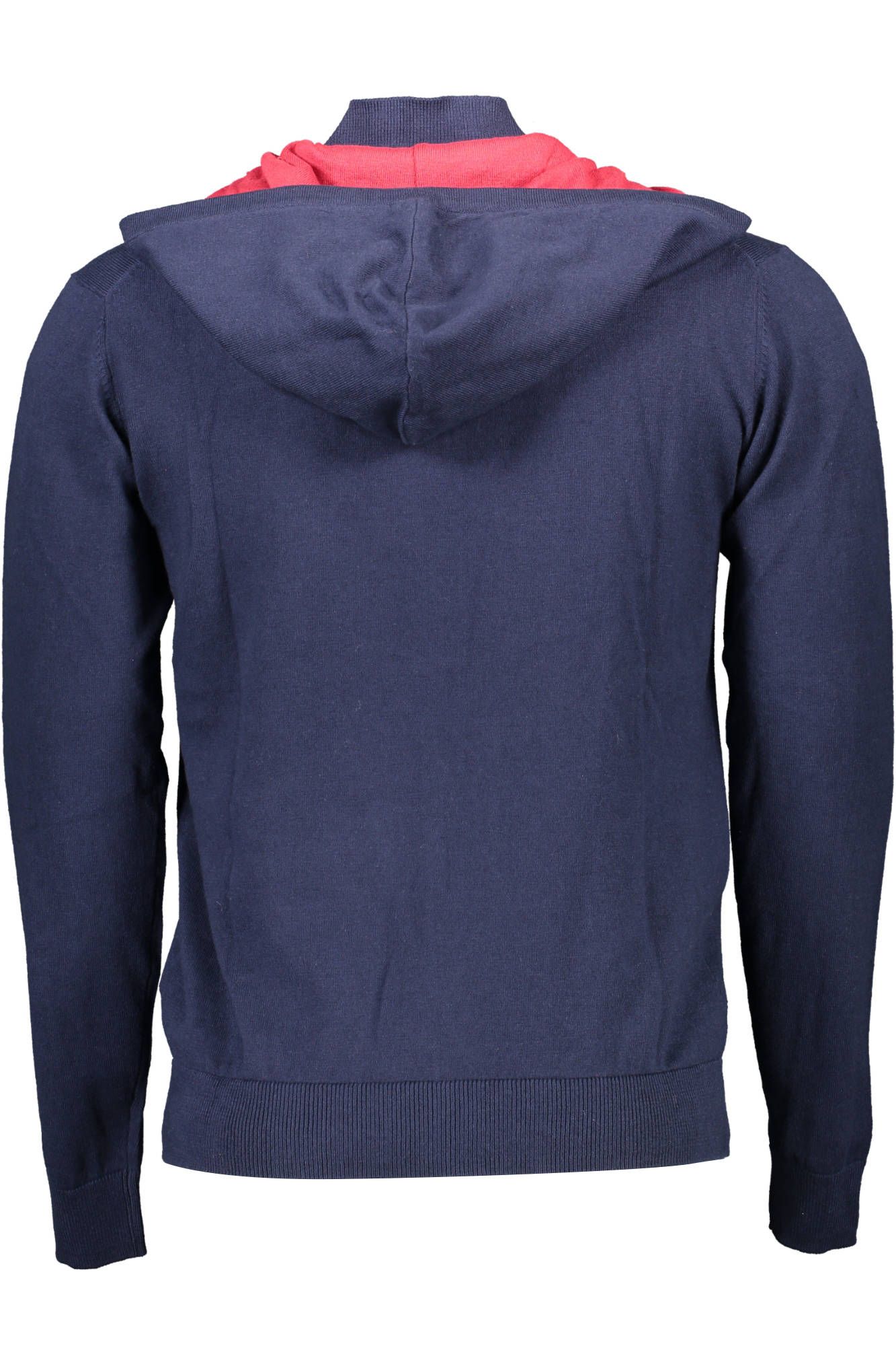 Blue Cotton Men Sweater