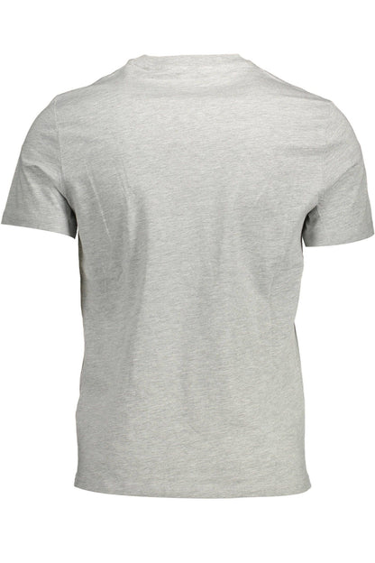 Gray Cotton Men T-Shirt