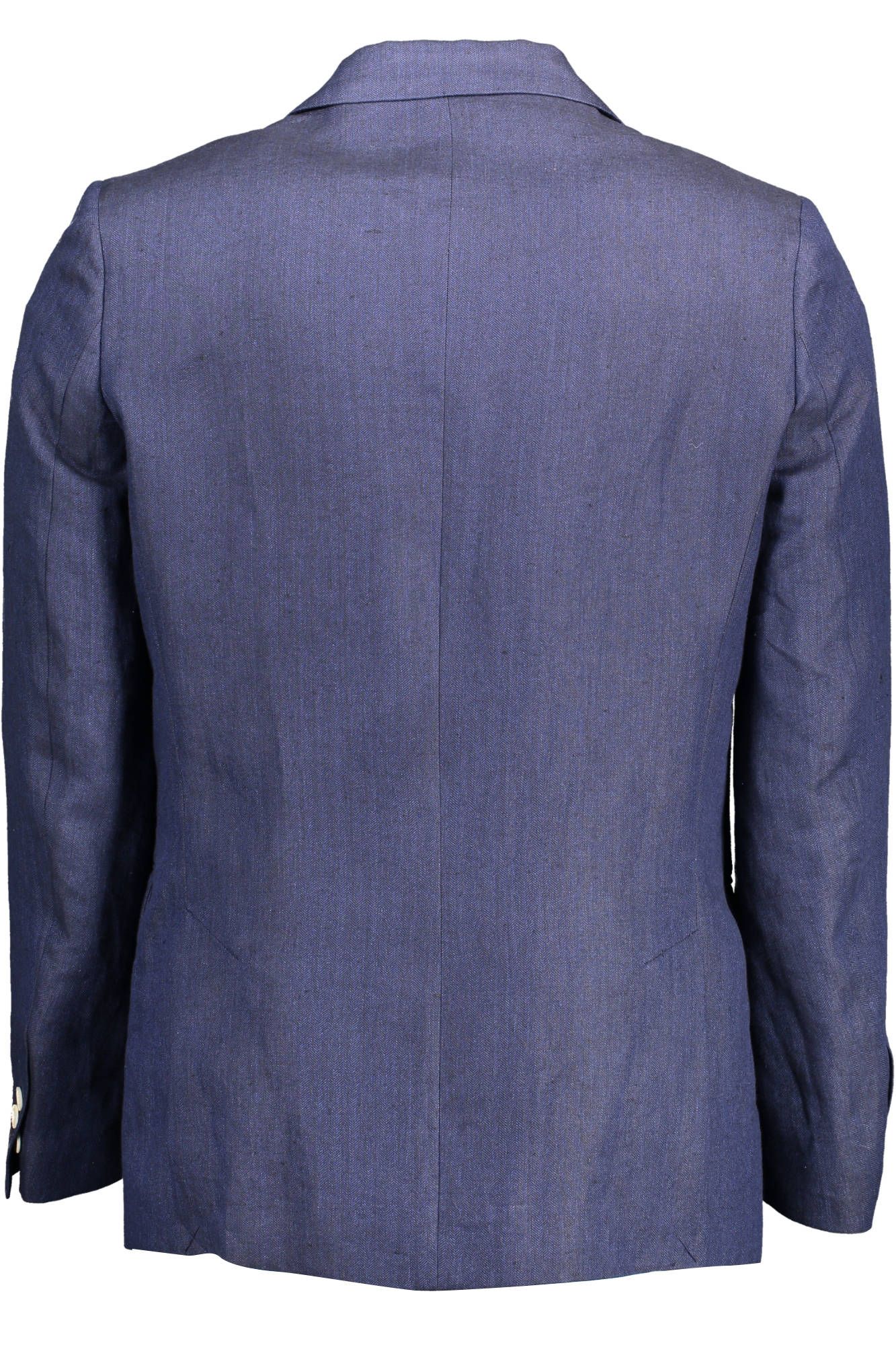 Elegant Blue Linen Classic Jacket