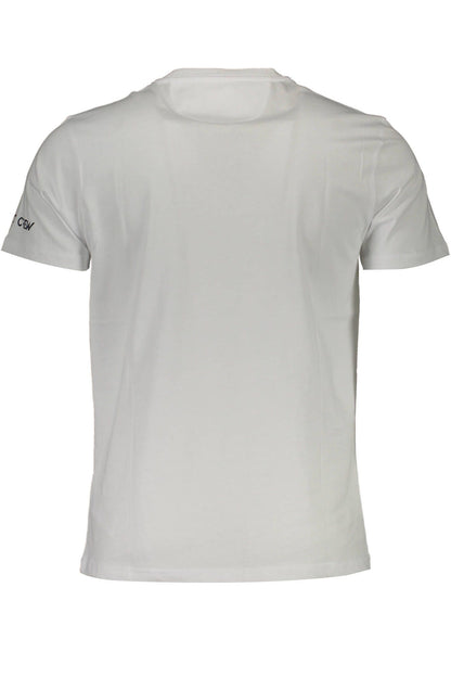 White Cotton Men T-Shirt