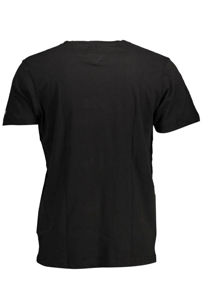 Black Cotton Men T-Shirt