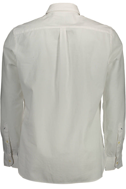 White Cotton Men Shirt