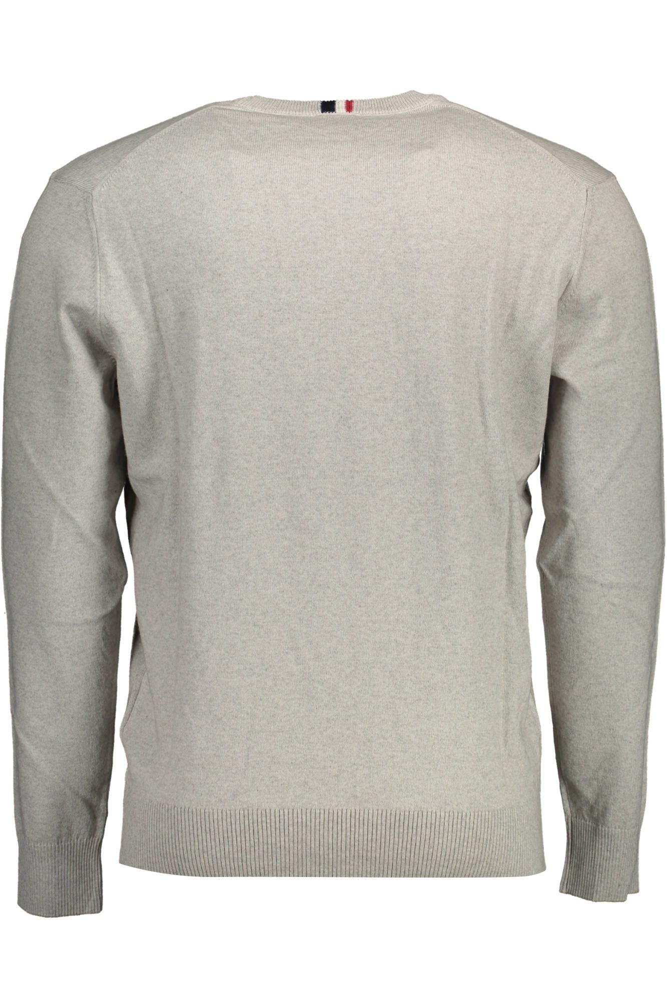 Gray Cotton Men Sweater