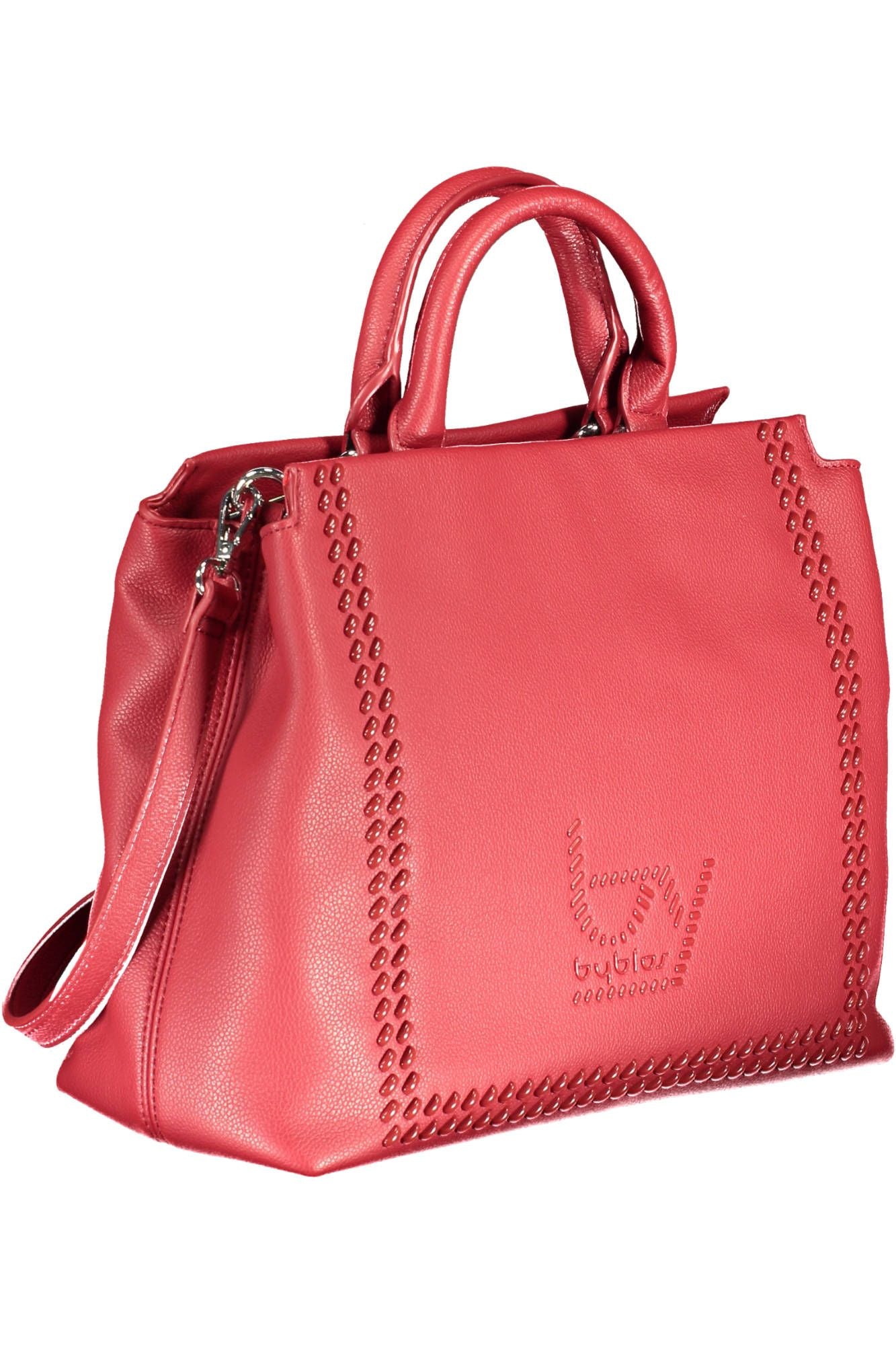 Red Polyethylene Women Handbag