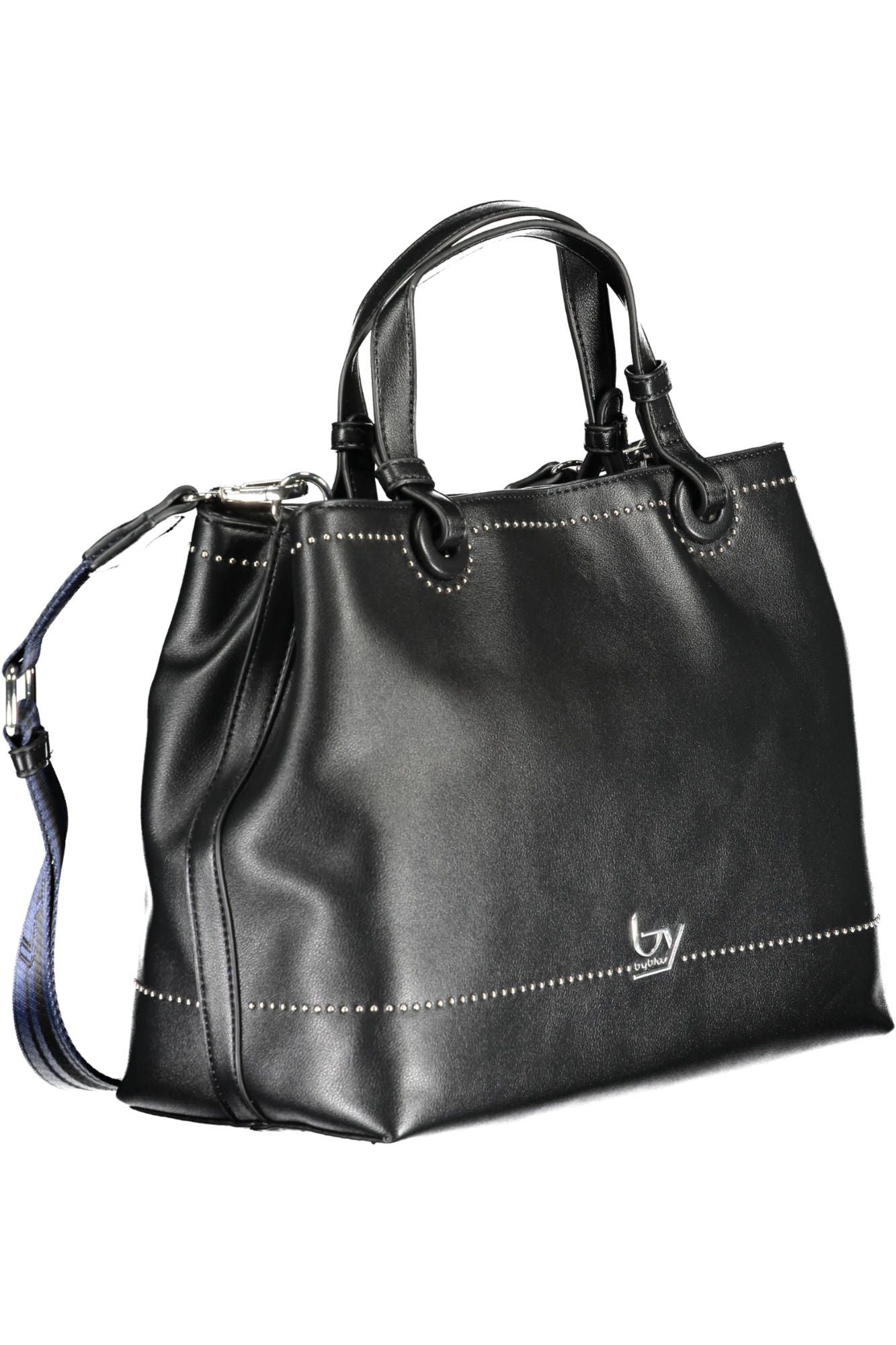 Black Polyethylene Women Handbag