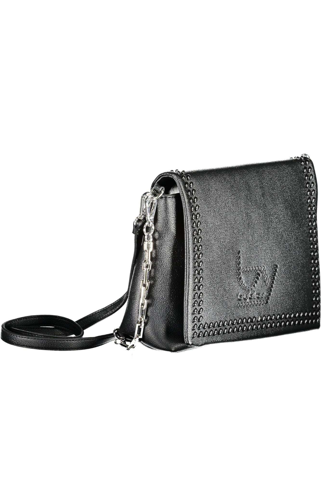 Black Polyethylene Women Handbag