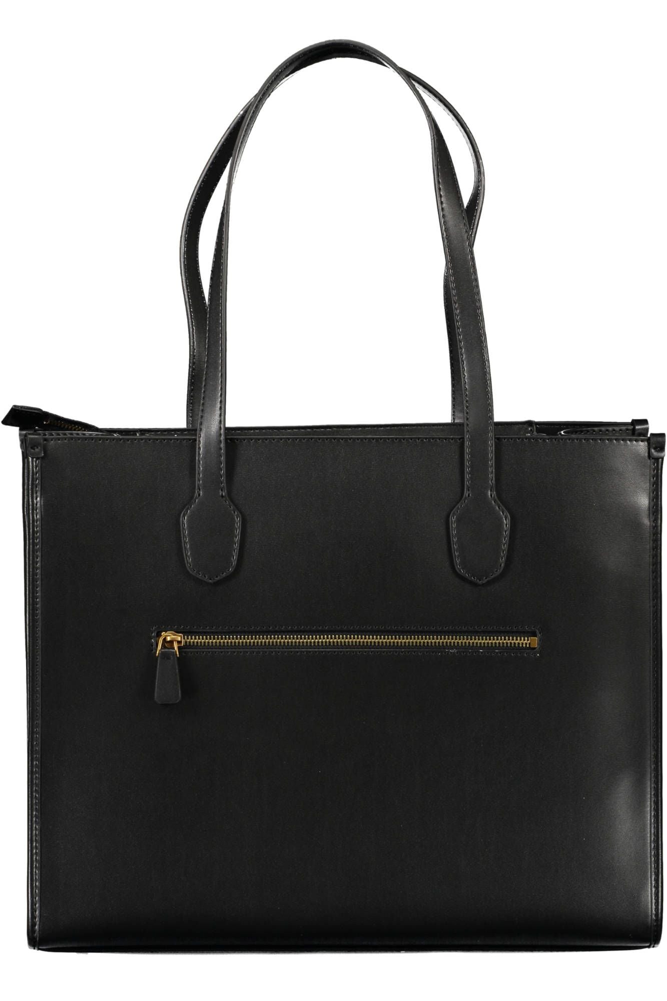 Black Polyethylene Women Handbag