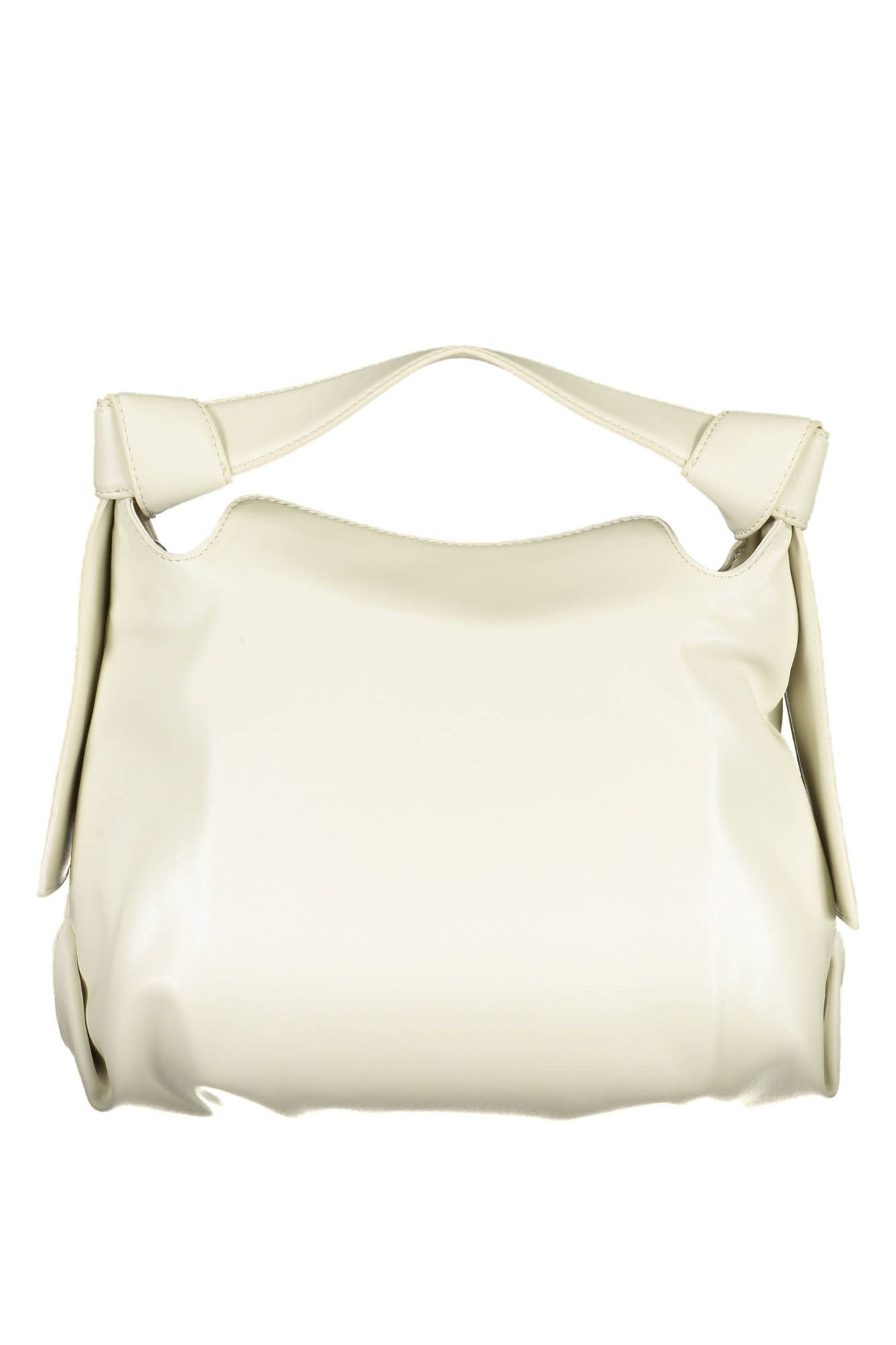 Beige Polyester Women Handbag