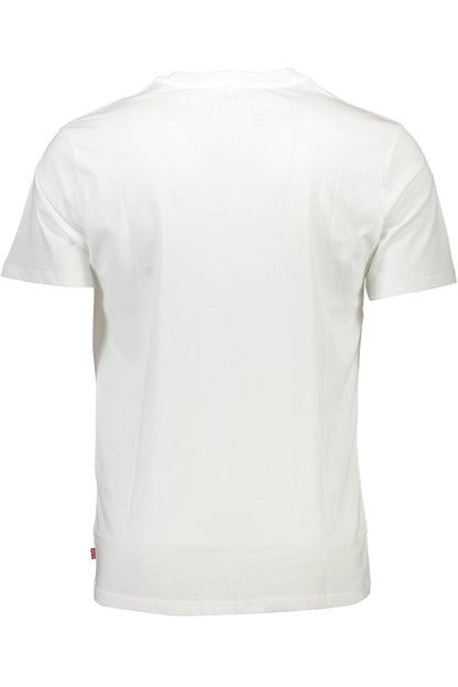 White Cotton Men T-Shirt