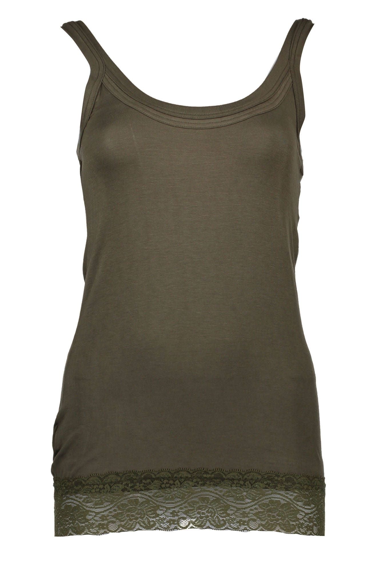 Green Cotton Women Top