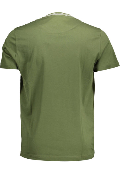 Green Cotton Men T-Shirt