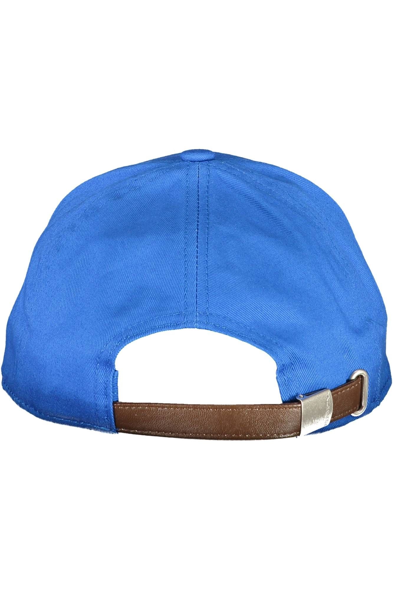 Blue Cotton Men Cap