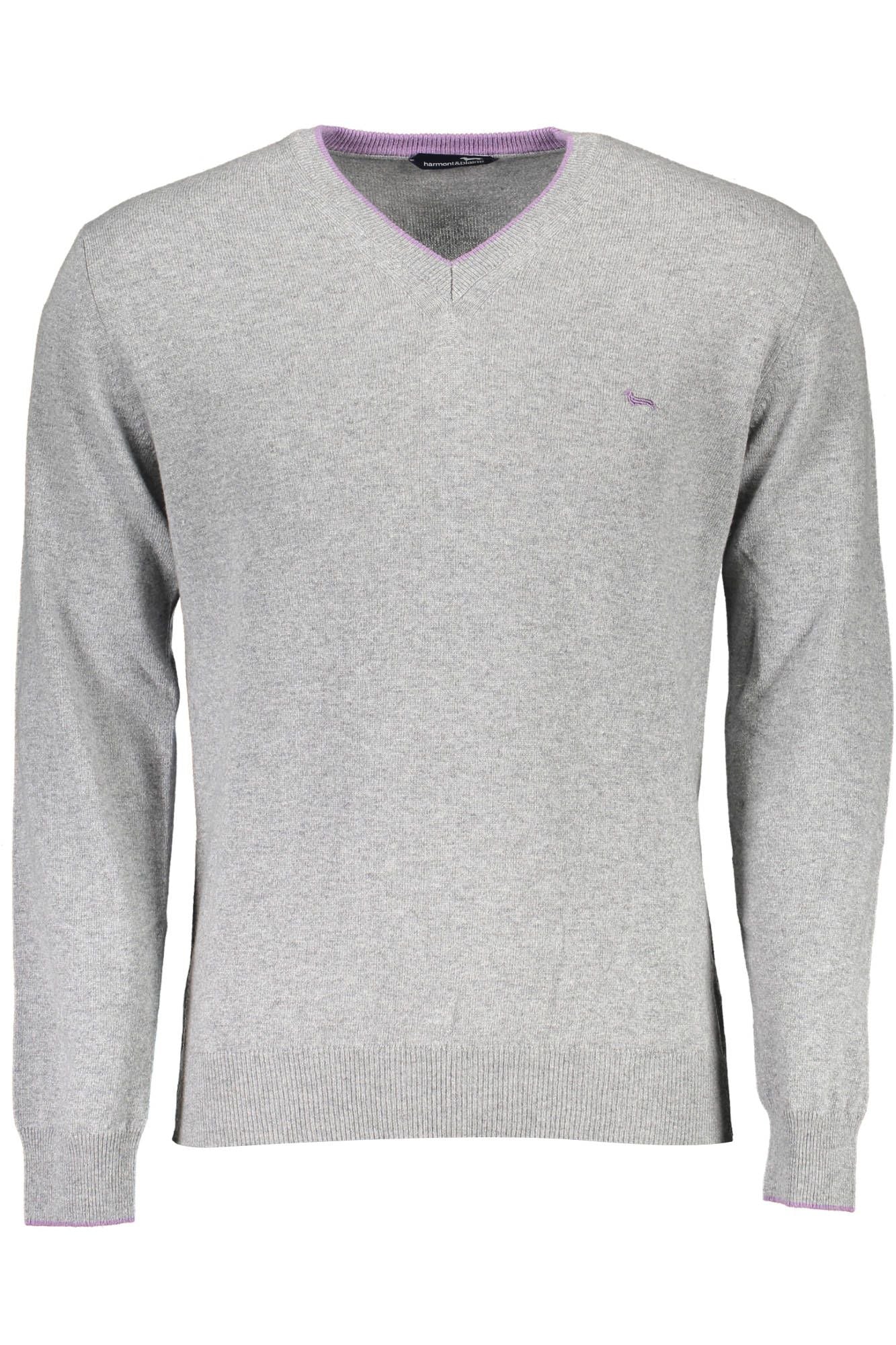 Gray Wool Men Sweater