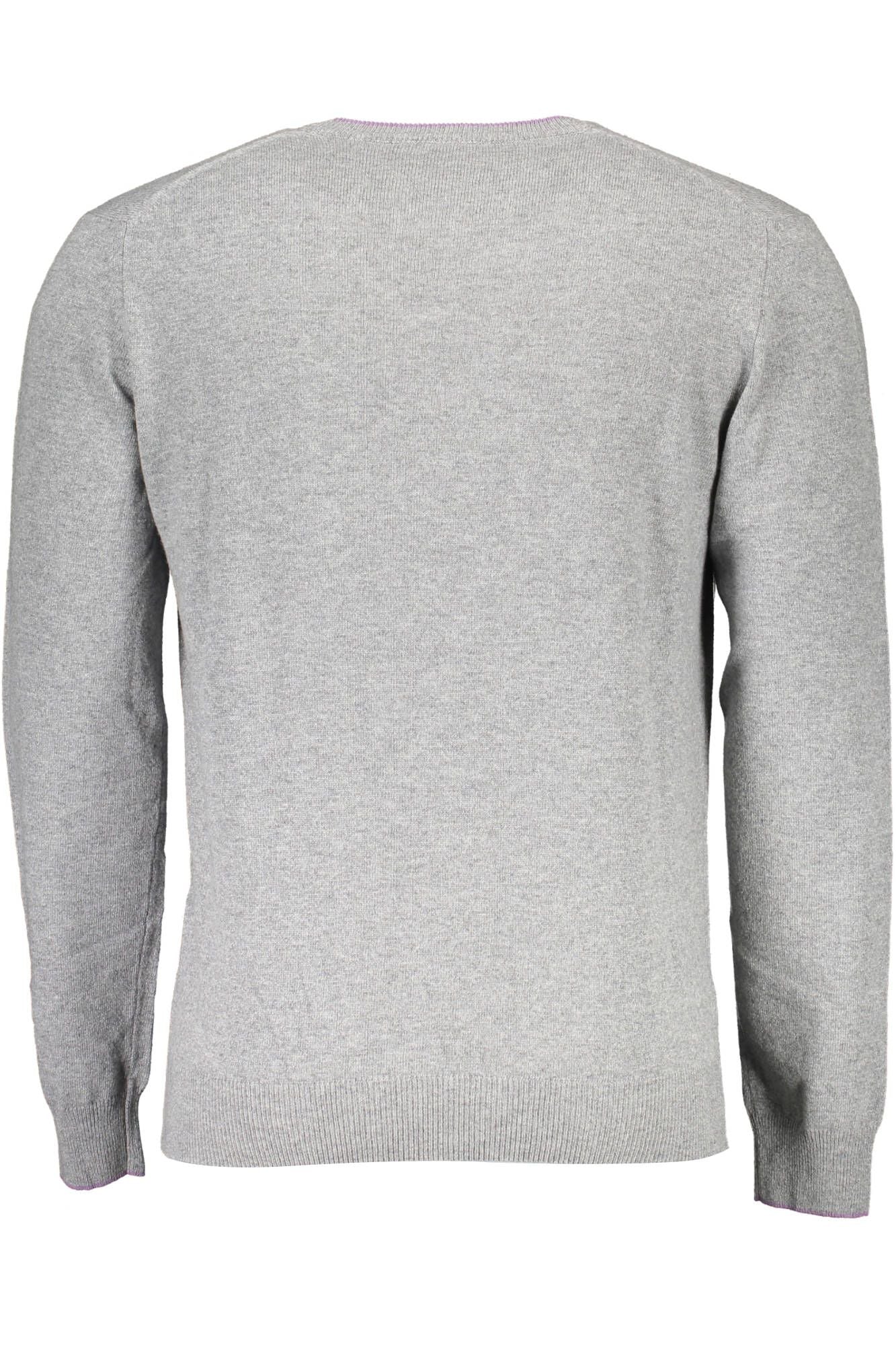 Gray Wool Men Sweater