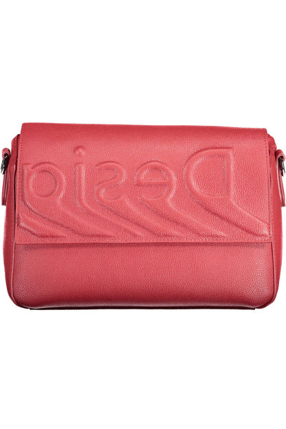 Red Polyethylene Women Handbag