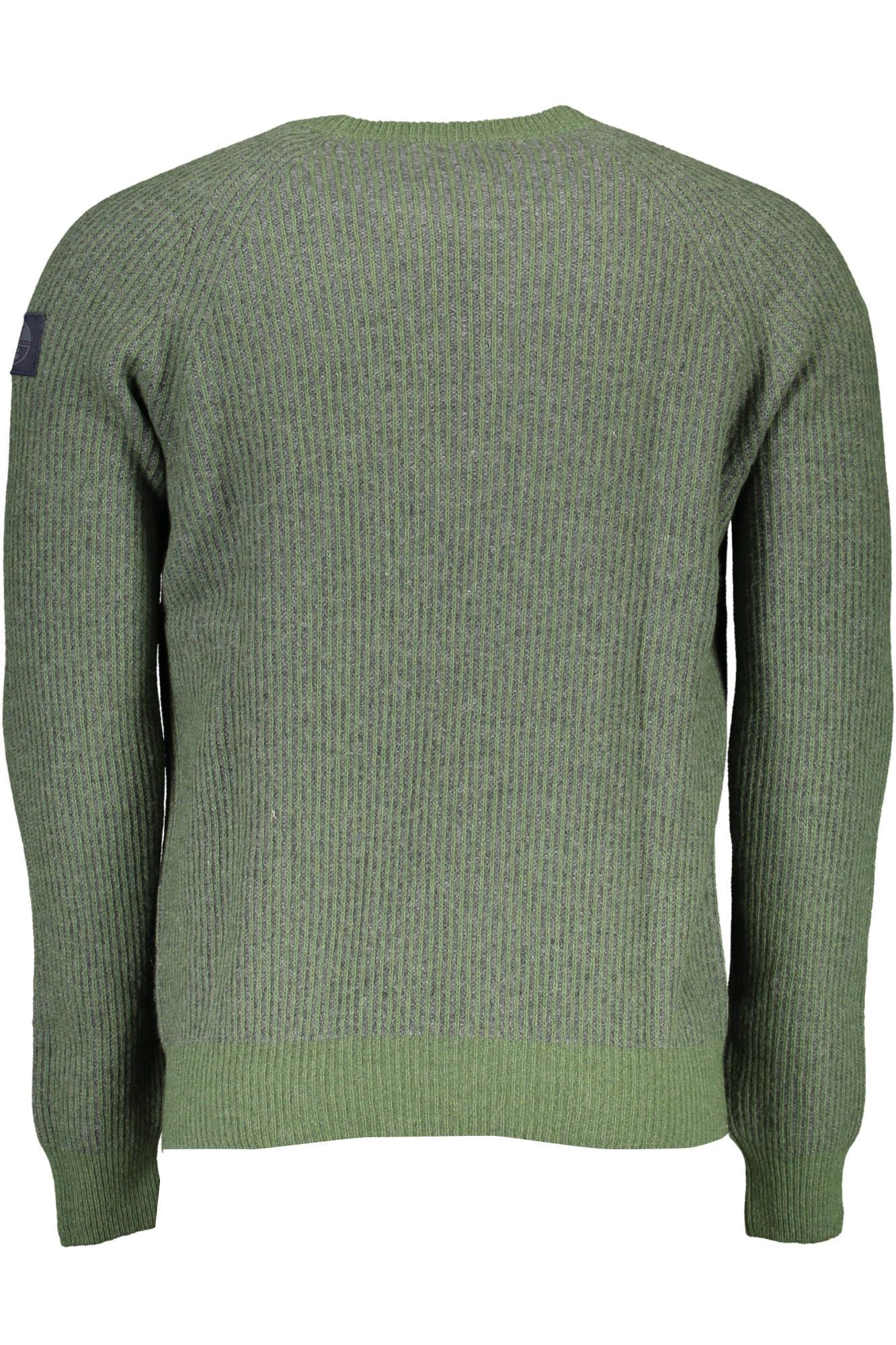 Green Wool Men Sweater