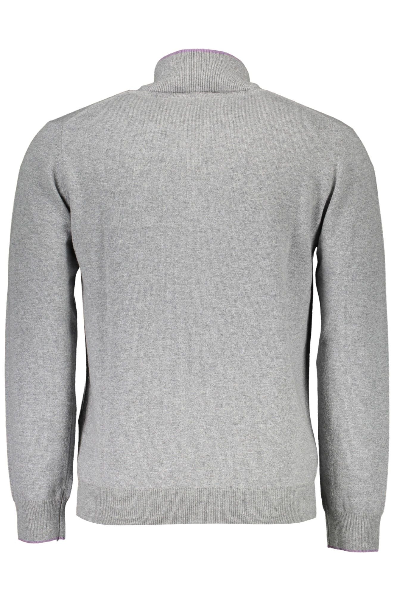 Gray Wool Men Sweater