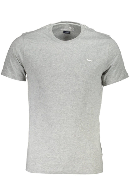 Gray Cotton Men T-Shirt