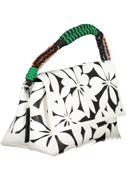 White Polyethylene Women Handbag