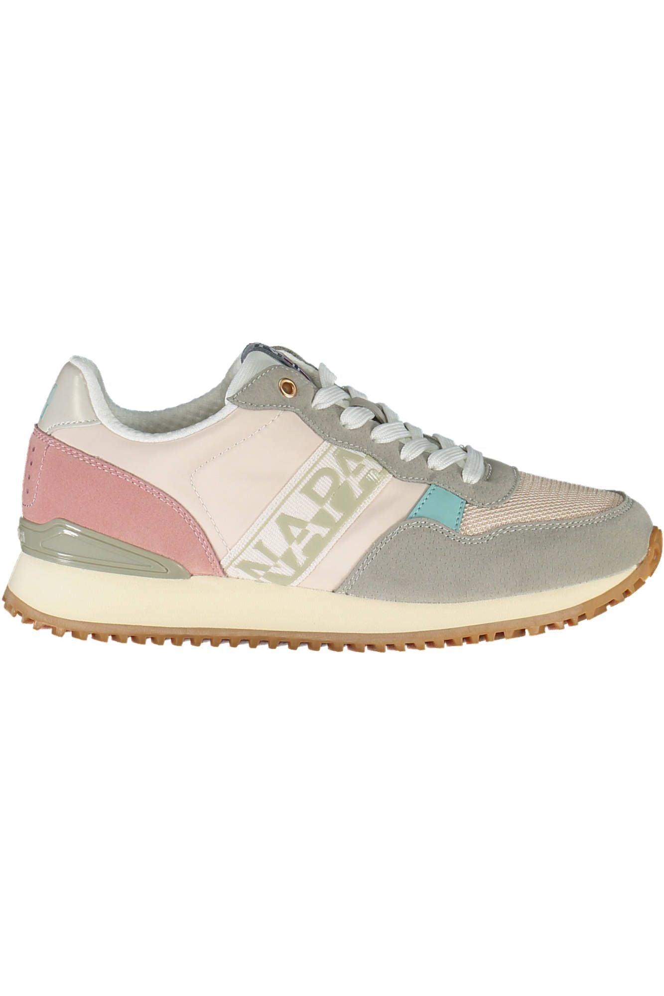 Pink Polyester Womens Sneaker