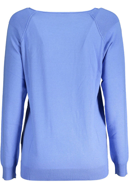 Light Blue Viscose Women Sweater