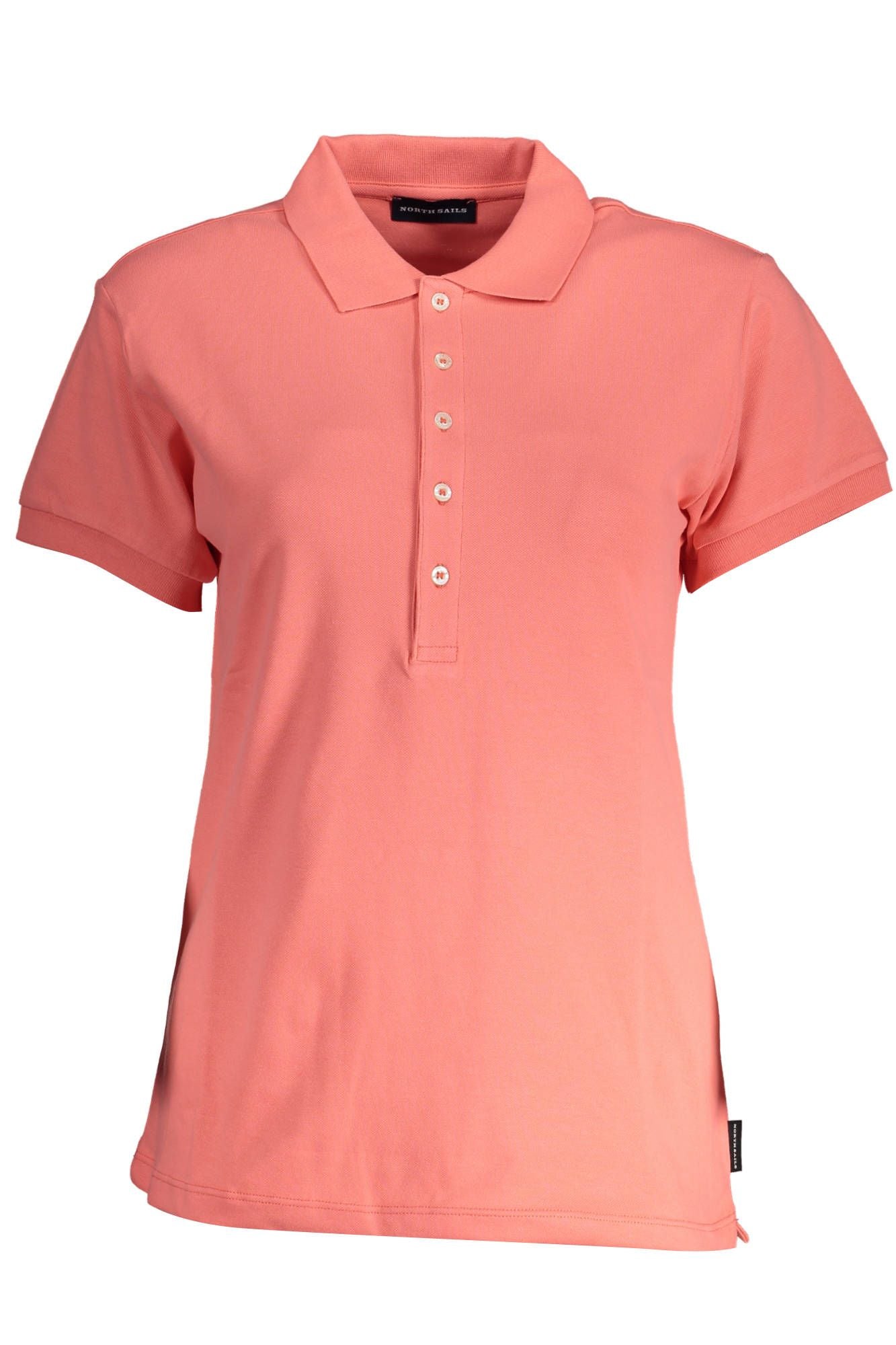 Pink Cotton Women Polo Shirt